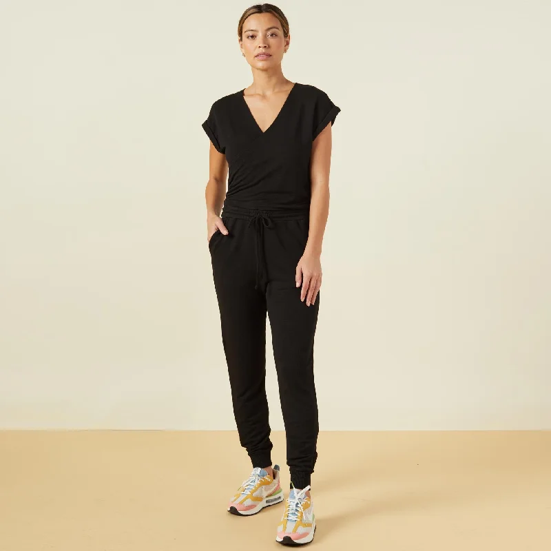 Supersoft Wrapped Jumpsuit High-Fashion Women's Clothing