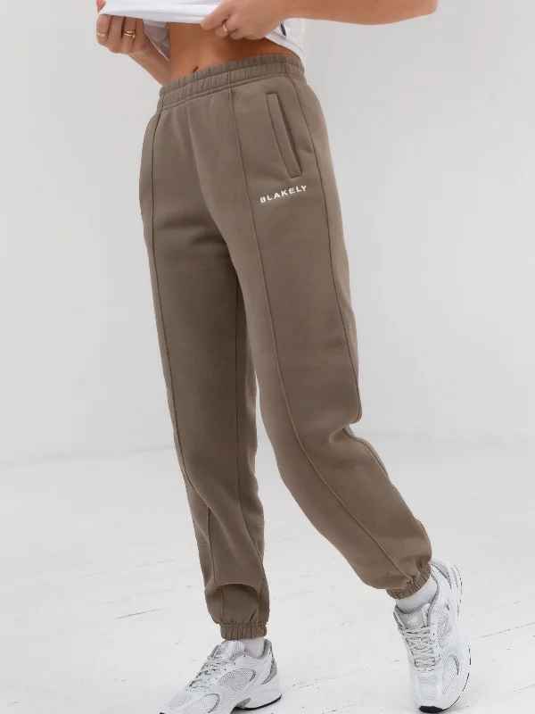 Everyday Sweatpants - Brown Comfortable Women's Apparel