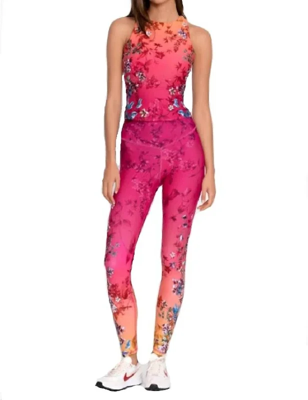 Emboy Bee Active V-Yoke Legging In Multi Women's Elegant Evening Outfit