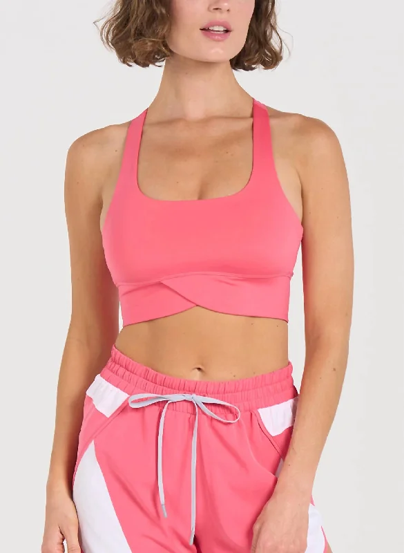 Tulip Racerback Bra In Coral Reef Women's Travel Outfit Set