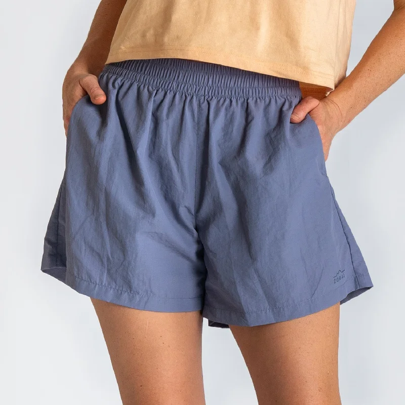 Womens Recycled Shorts Blue Granite Stylish Women's Garments