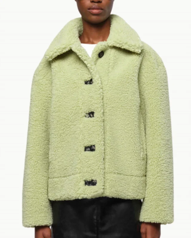 Charlie Reversible Short Coat In Pistachio Women's Seasonal Wardrobe Clothing