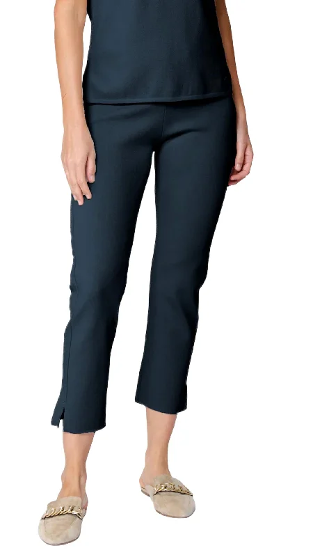 Women's Alice Crop Pant In Navy Contemporary Women's Clothing