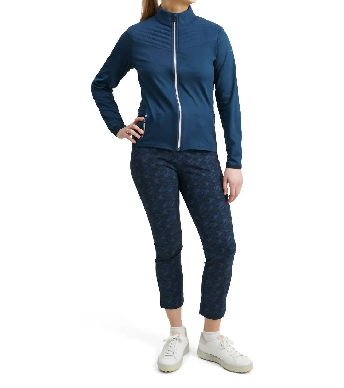 Women Gleneagles Thermo Layer Jacket In Peacock Blue Women Apparel