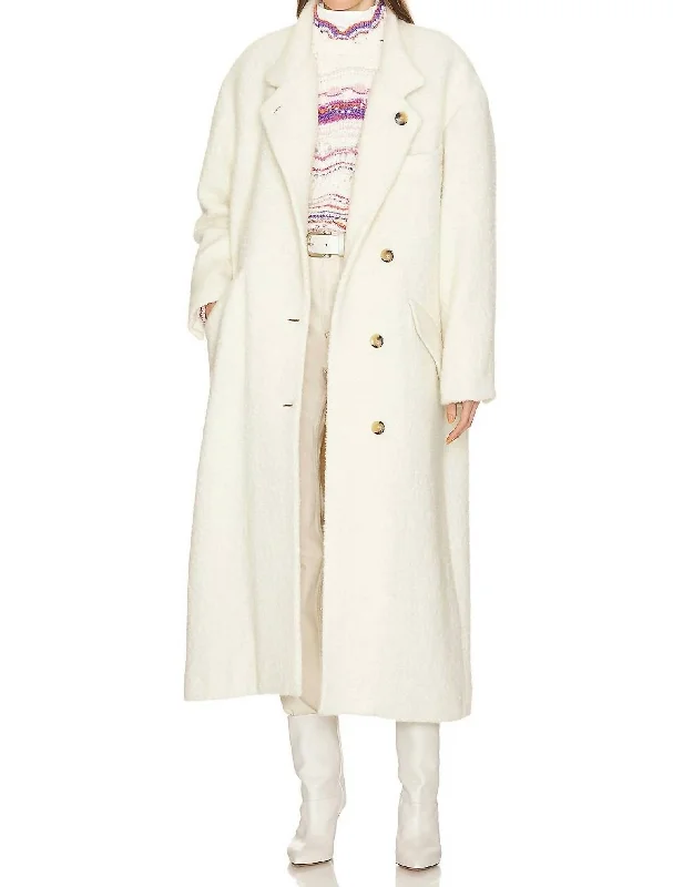 Sabine Coat In Ecru Women's Clothing