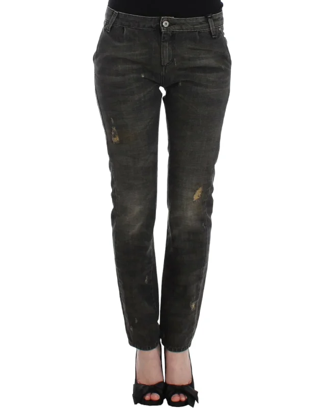 Costume National  distressed Women's jeans Affordable Luxury Women's Apparel