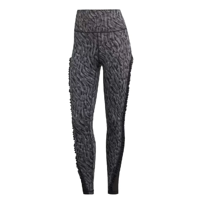 adidas - Women's Yoga Studio Clash Print 7/8 Leggings (HR3018) Sale Clearance