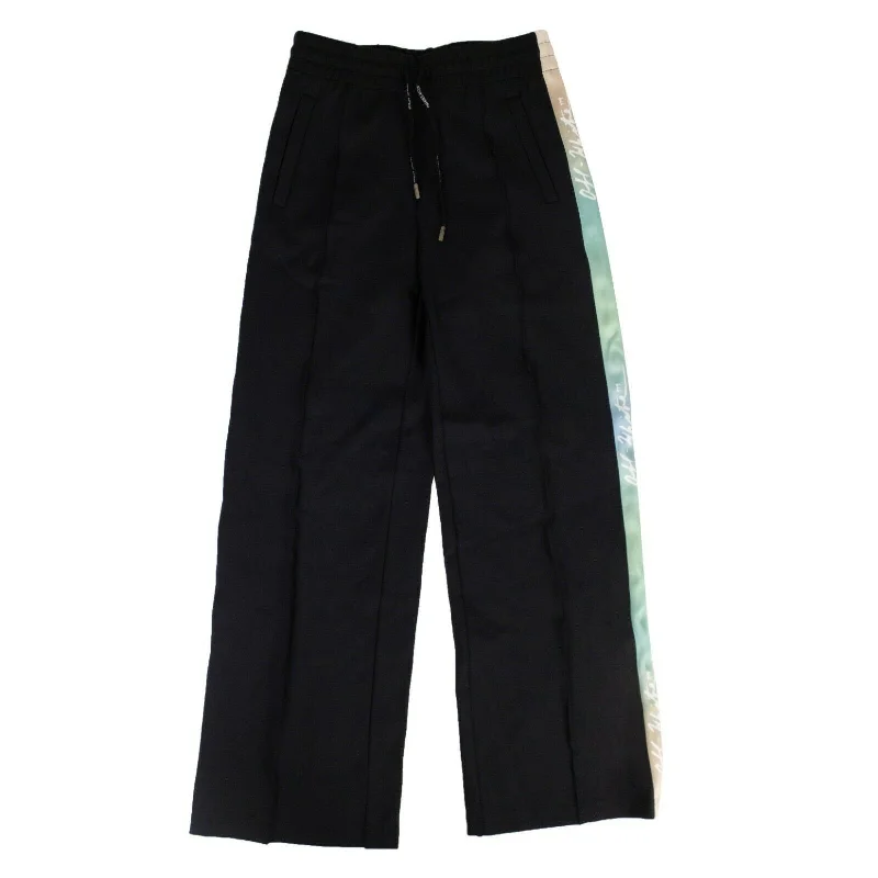 Off White C/O Virgil Abloh Side Panelled Track Pants - Black Women's Outerwear Clothing