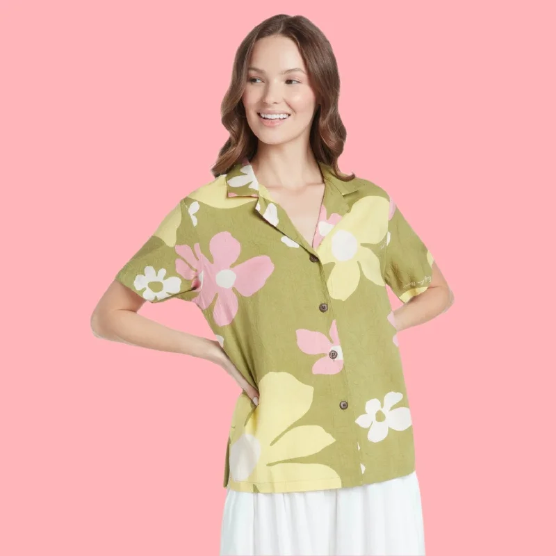 Print Top - Tradewinds Olive Flash Sale Online