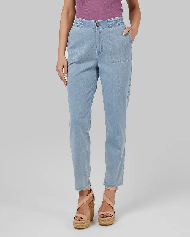 WOMEN'S "SWEATPANT" ANKLE JEAN Women's High-Fashion Attire