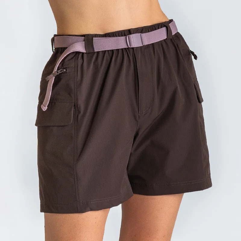 Womens Technical Shorts Coffee Women's Seasonal Garments