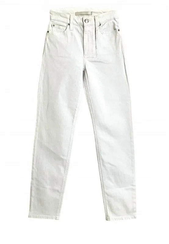 Women's Siouxsie High Rise Slim Ankle Jeans In White Women's Elegant Garments