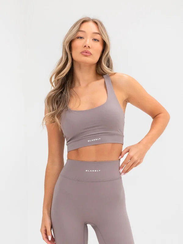 Ultimate Active Bra - Pink Taupe Comfortable Women's Clothing