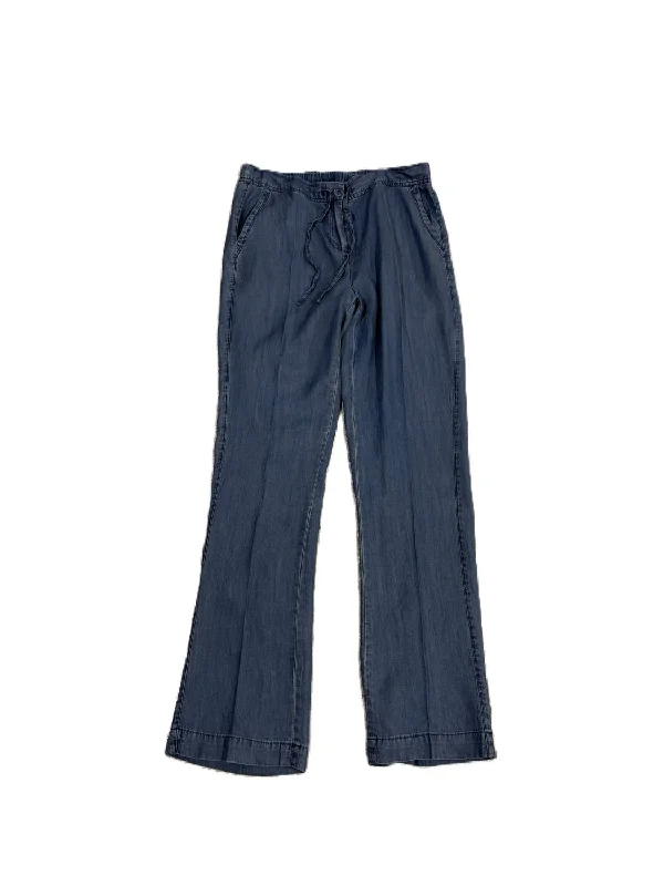 Denim Pants In Blue Comfortable Women's Attire