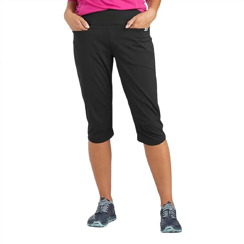 Women's Zendo Capris In Black Fashion-forward Women's Wear