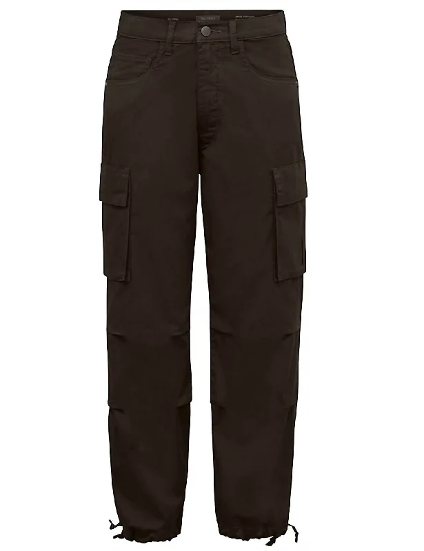 Women's Gwen Jogger Cargo Twill Pant In Black Women's Casual Dresses