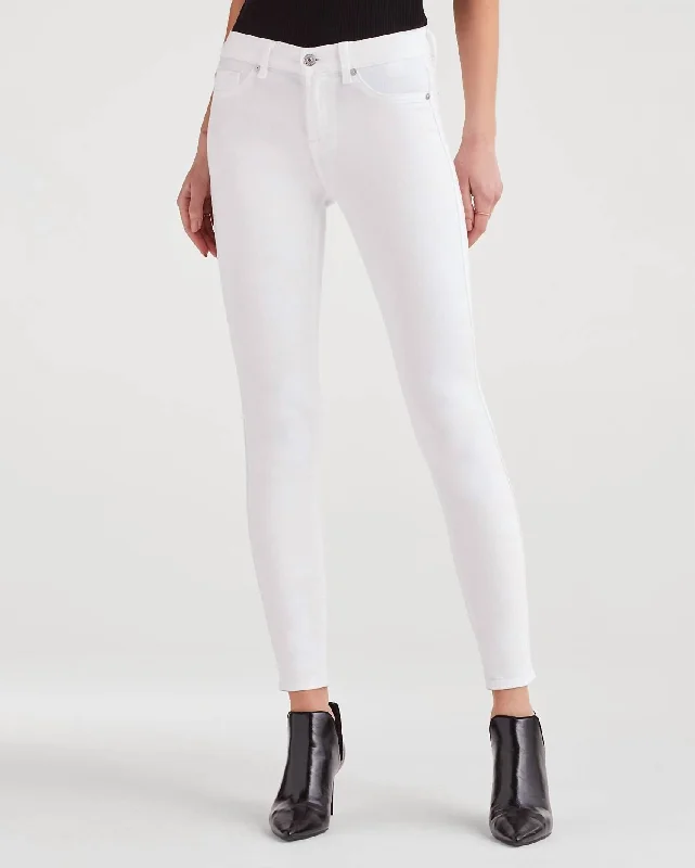 The Skinny Jean In Clean White Comfortable Women's Apparel