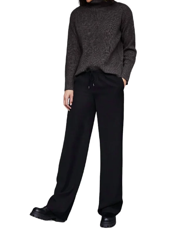 Winnetka Drawstring Pant In Black Women's Active Clothing