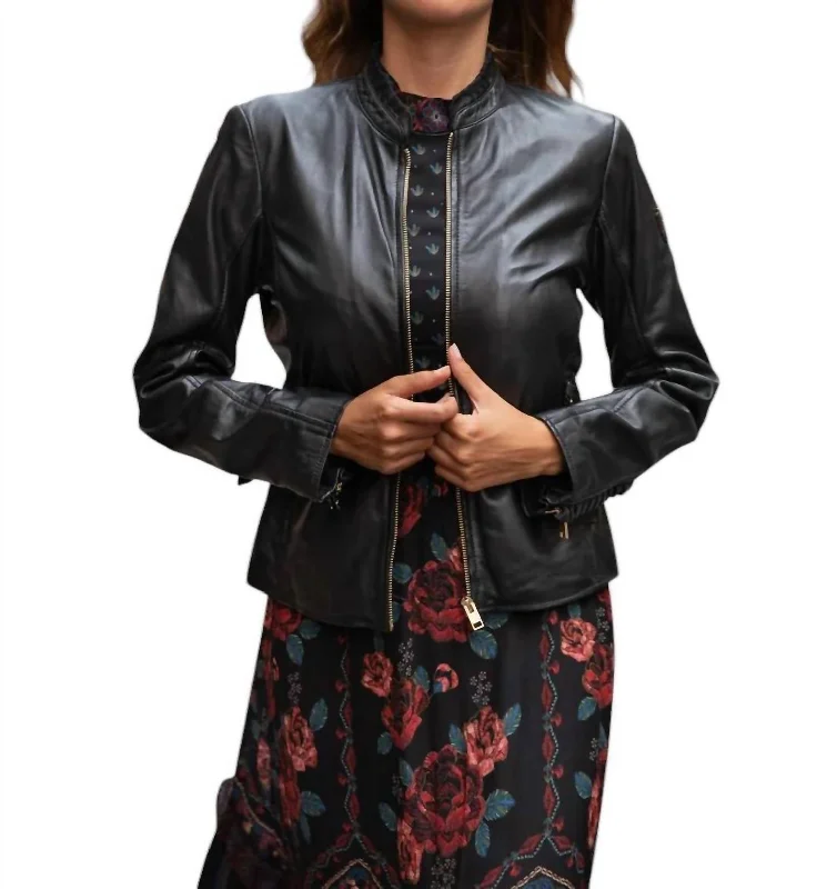 Galina Leather Jacket In Black Women's Clothing for All Occasions