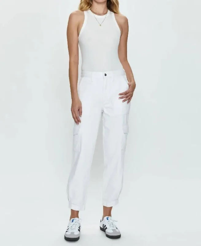 Cargo Pant In White Outlet Clothing