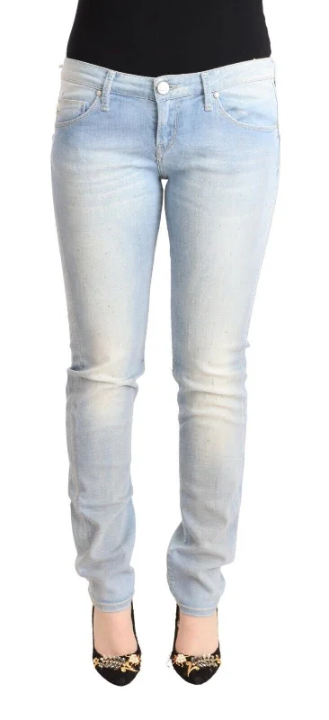 Acht  Washed Cotton Low Waist Skinny  Women's Jeans Big Sale Event