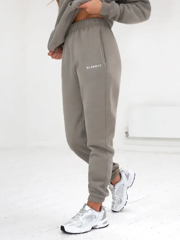 Series Sweatpants - Stone Grey Casual Apparel For Women