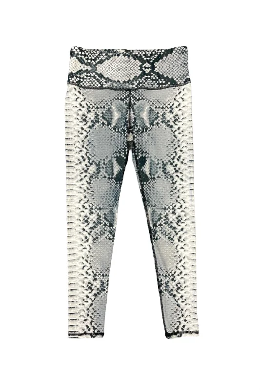 Snake Print Leggings In Grey Women Fashion