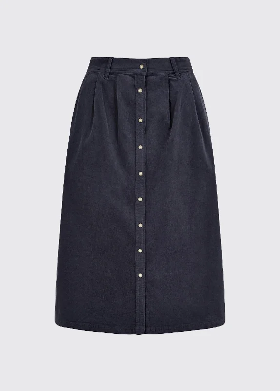 Amaryllis Pincord Boot Skirt - Indigo - Size EU 36 Women's Clothing Brands