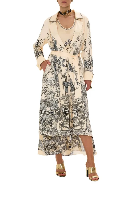 Soft Trench Coat In Etched Into Eternity Flash Discount