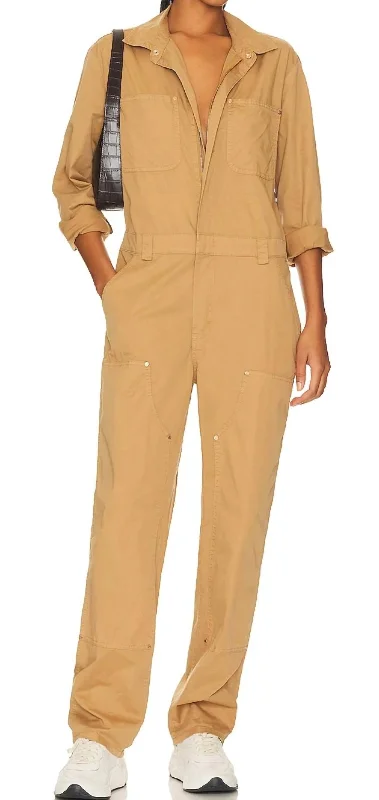 Abigail Carpenter Jumpsuit In Toffee Women's Activewear Apparel