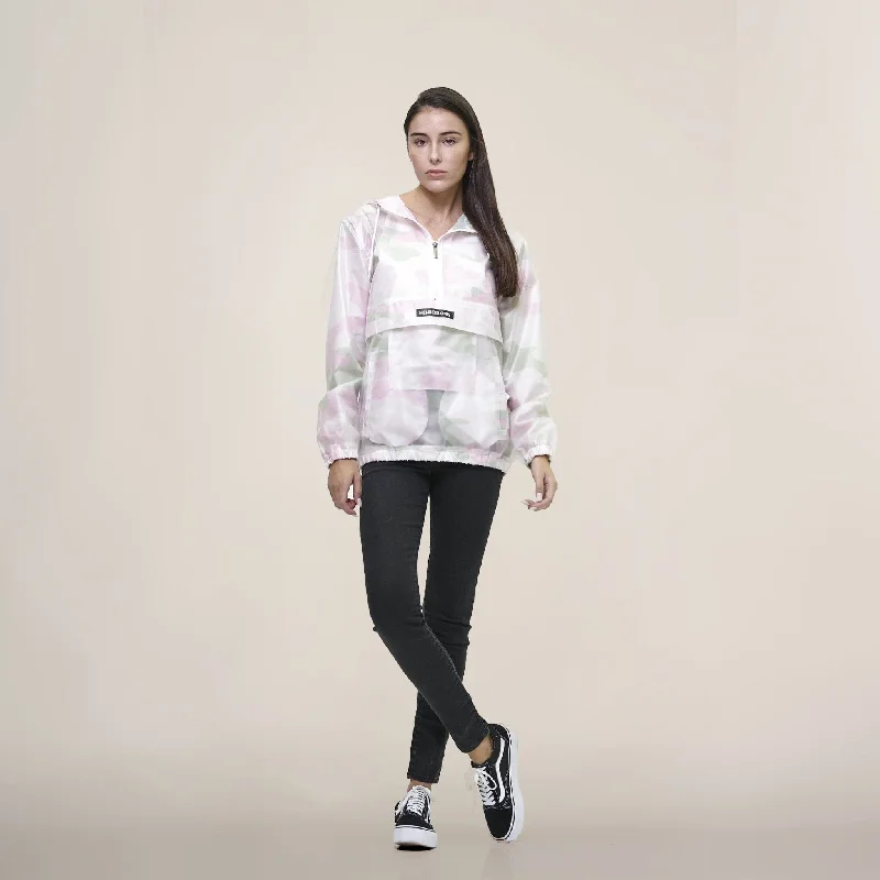 Women's Translucent Pullover Jacket with hood Women's Clothing And Garments Sets