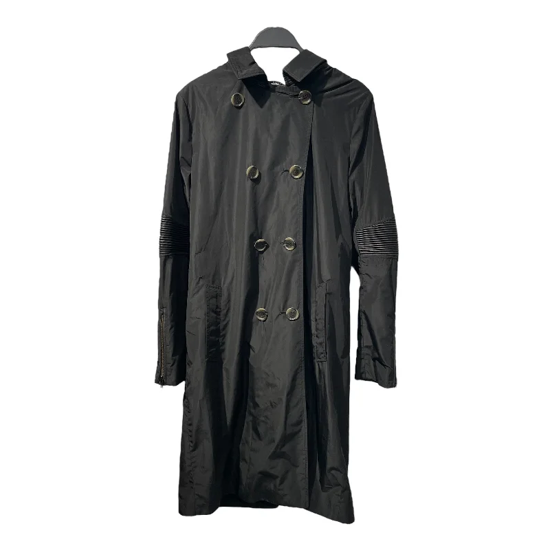 MACKAGE/Trench Coat/S/Polyester/BLK/RIBBED MOTO SLEEVES Elegant Clothing For Women