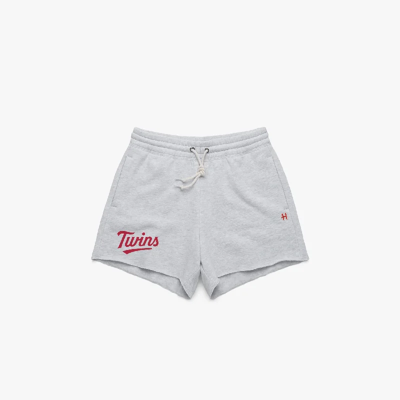 Women's Minnesota Twins Jersey Logo Sweat Shorts Women's Trendy Clothes