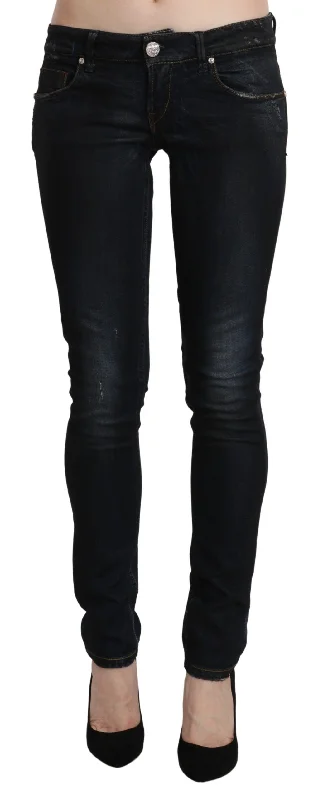 Acht Sleek  Washed Skinny Women's Jeans Women's Vintage-Inspired Clothing