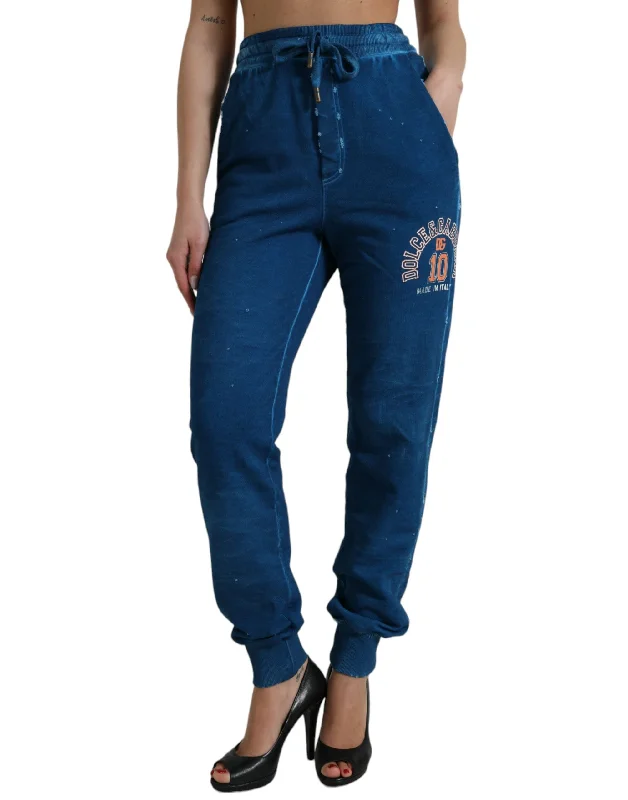 Dolce & Gabbana  Logo Cotton Jogger SweatWomen's Women's Pants Women's Outerwear Attire