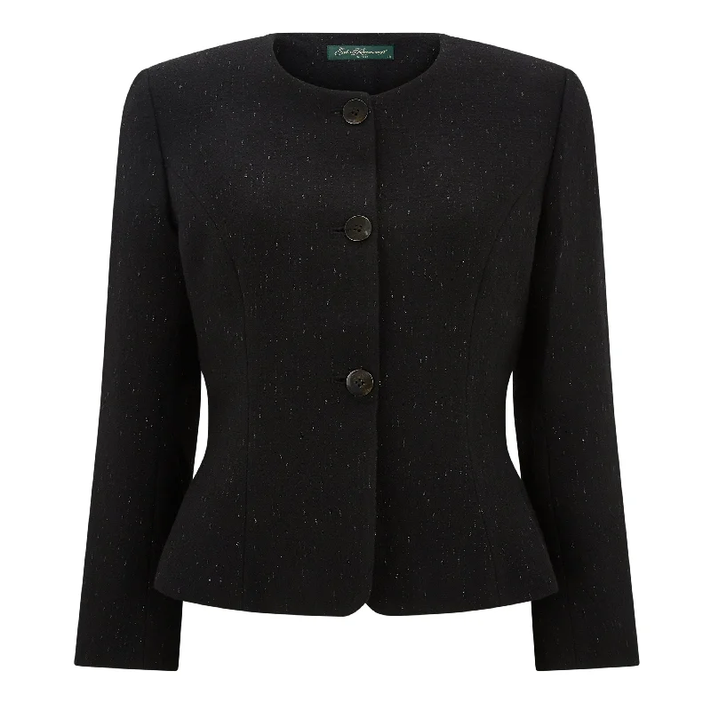 Kayla Tailored Glitter Wool Jacket Women's Fashion Clothes