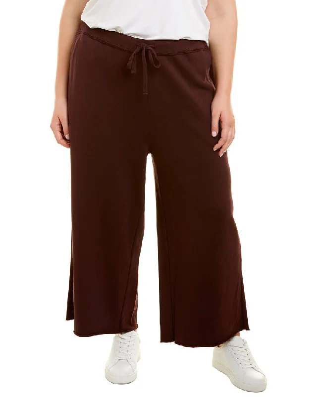 EILEEN FISHER Plus French Terry Wide Leg Women's Apparel And Garments