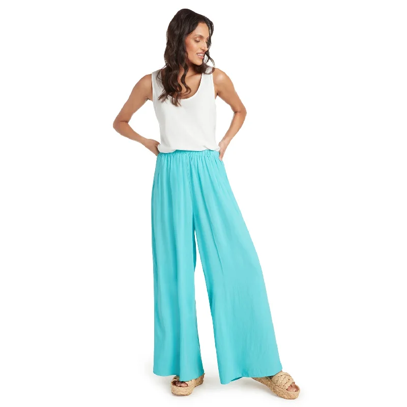 Solid Long Wide Leg Pants - Ocean Stylish Women's Clothes for Work and Play