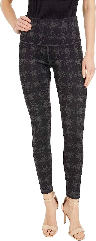 Misses Reversible Legging In Charcoal Frosted Houndstooth Women's Cozy Outfit For Lounging