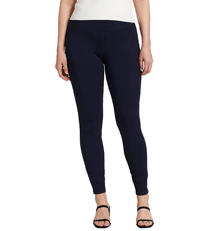 Ricki Mid Rise Legging In Navy Casual Attire For Women