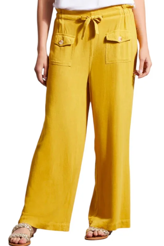 Paperbag Pants In Limoncello Women's Seasonal Attire