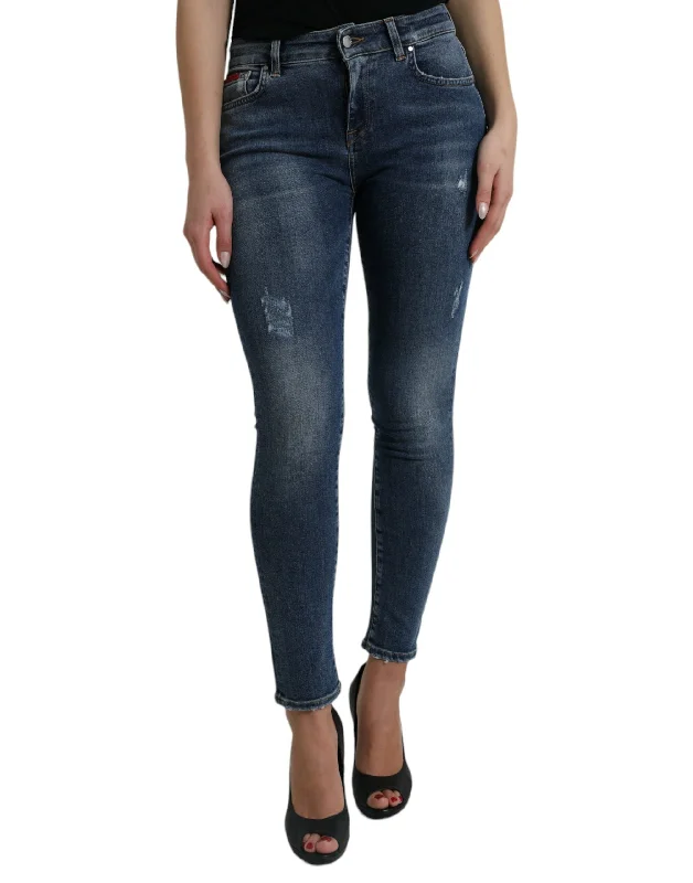 Dolce & Gabbana Elegant Mid Waist Stretch Jeans in Women's Women's Clothes For Outdoor Events