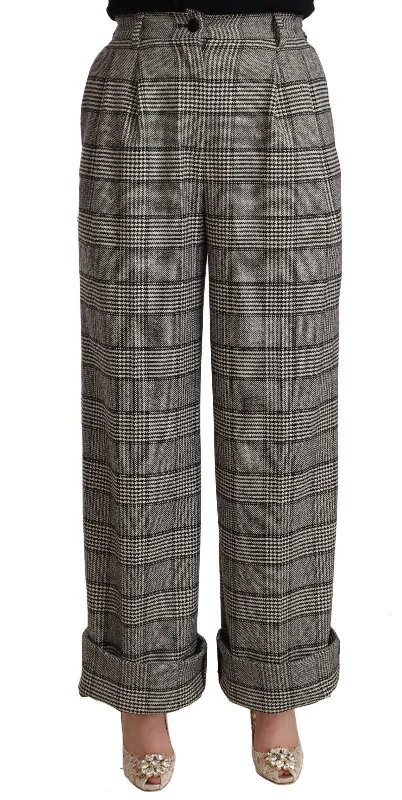 Dolce & Gabbana Elegant High Waist Straight Trousers In Women's Women's Seasonal Wardrobe Clothing