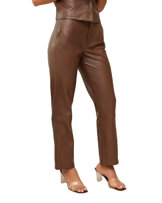 Rucker Pants In Brown Trendy Athleisure Clothing For Women