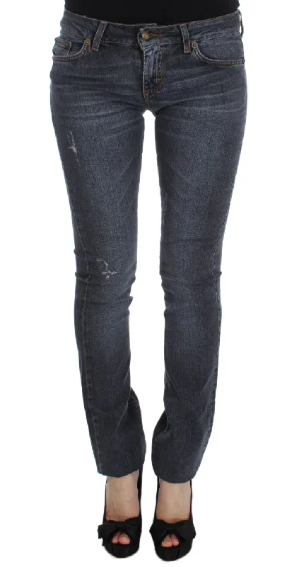 Cavalli  Wash Cotton Blend Slim Fit Women's Jeans Online Boutiques Best