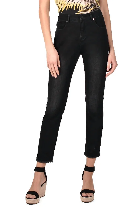 Ankle Jean In Black Women's Clothing