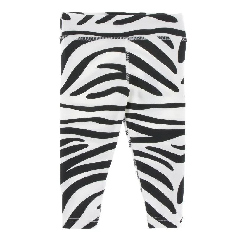 Women's Performance Jersey Legging In Natural Zebra Print Chic Women's Outfit