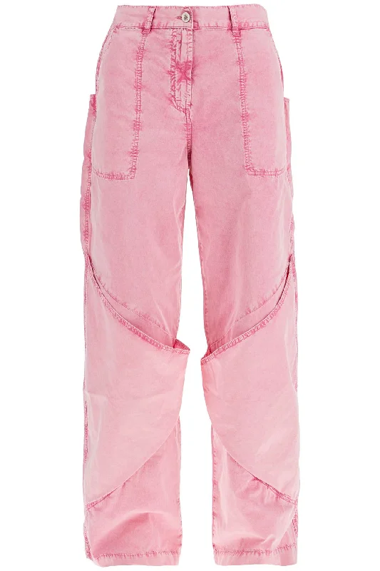 The Attico Women's High-Waisted Loose Fit pink Palazzo Pants In Cotton Elegant Women's Clothing Online