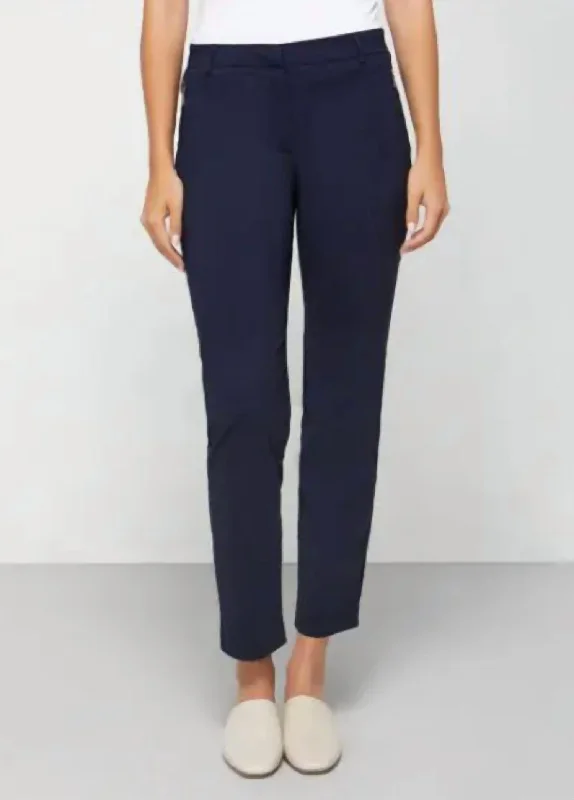 Thea Curvy Pant In Navy Clothing For Women