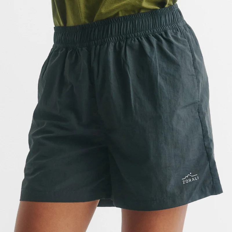 Womens Recycled Short Black Women's Luxury Apparel